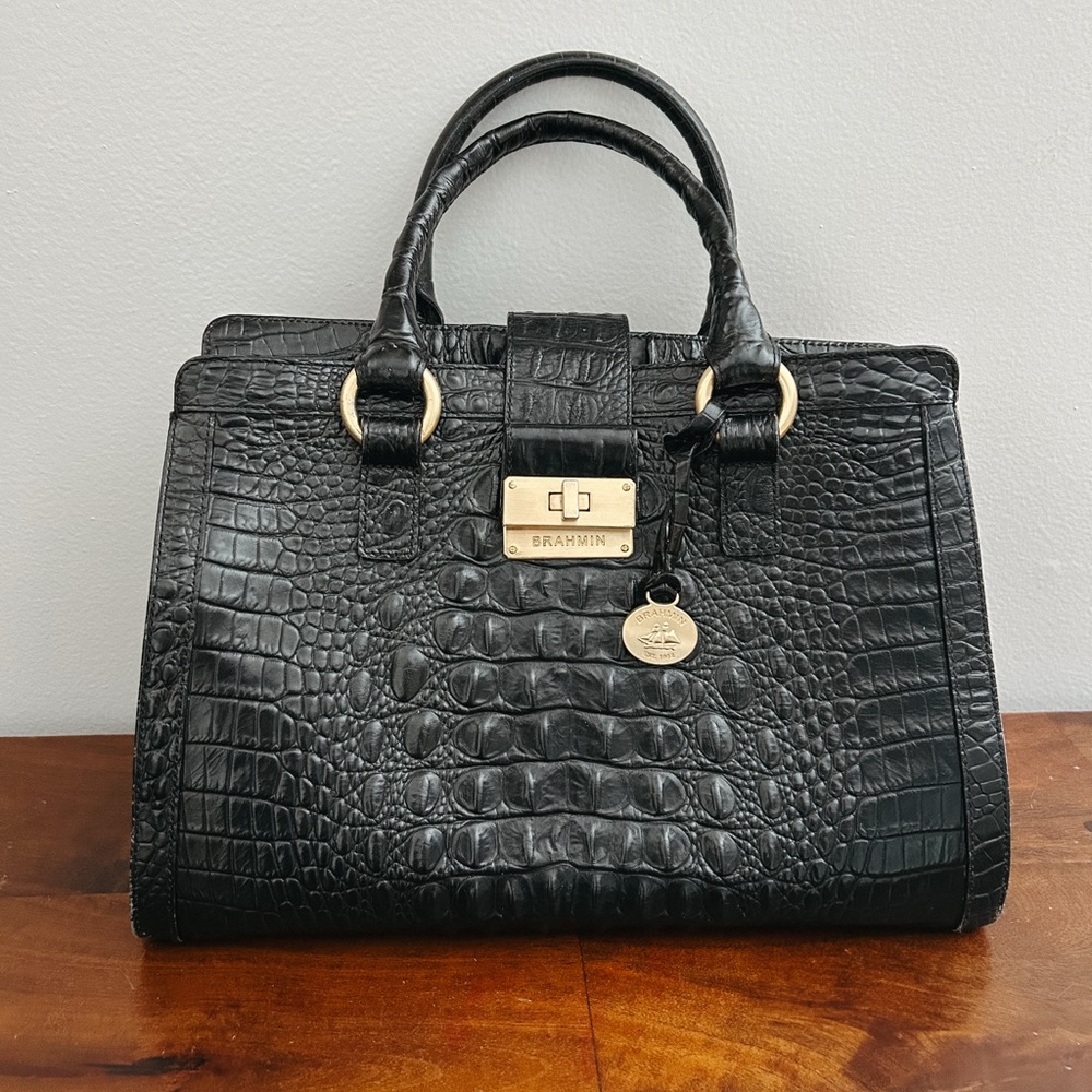 Brahmin Crocodile Leather Purse